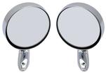 1966-74 Dodge/Plymouth A & B-Body; Exterior Door Mirror Set; LH Remote/RH Manual; Round Style; Pair