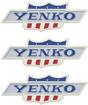 Yenko Front Fender and Rear Panel Emblem ; 3 Piece Set