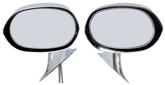 1973-74 B-Body Chrome Racing Door Mirrors With Remote
