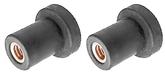 Radiator And AC Rubber Well Nut, 1/4-20 Thread, Fits 1/2" Hole, Pair