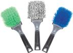 3 Piece Body Cleaning Brush Set with 10" Handles