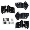 1969-70 Mustang, Cougar; Upper and Lower Door Hinge Kit; with Hardware