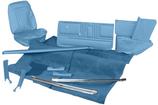 1967 Camaro Standard Interior Kit; Coupe; Bucket Seats; Light Blue; Complete