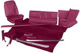 1967 Camaro Standard Interior Kit; Coupe; Front Bench; Red; Upgraded Interior Set