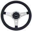 1970-75 Mopar - Black Leather Steering Wheel Kit with Round Hole Spokes - Plymouth Logo