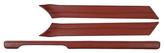 1967-68 Mustang Lower Instrument Panel Pad / Windshield Pillar Pad Kit- Dark Red