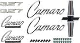 1968 Camaro; Exterior Emblem Kit; Standard Models; with 327 Engine