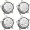 1969-71; Camaro, Chevelle, Impala, Nova SS, 1966-72 Olds SSI; Wheel Ornament Retainer Set; 4 Piece Set