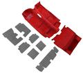 1985-92 F-Body; Carpet And Underlay Set; Passenger And Hatch Area; Cut Pile; Flame Red 