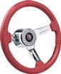 1969-74 Firebird with Tilt Steering Wheel Kit with Red Leather Grip and Chrome Center 