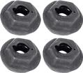 Speed Nut for 3/16" Stud - Self Threading - with Rubber Pad; 4 Piece Set