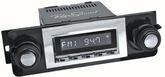 1967-72 GM Truck Laguna AM/FM Radio - Chrome Radio with Buttons, Black & Chrome Knobs and Bezel