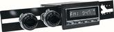 1971-75 Road Runner RetroSound Laguna AM/FM Radio - Chrome Radio & Buttons w/Black Bezel & Knobs
