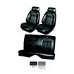 1968 Camaro With Fold Down Rear Seat Black Deluxe Houndstooth Upholstery Sport Seat Upgrade Kit