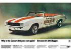 1969 Camaro Pace Car Poster Fromf May '69 Life Magazine Ad