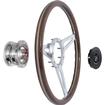 1968-91 Ford, Mercury; VSW S9-Series; Sport 15" Wood Steering Wheel,; With Horn Button; Hub Adapter