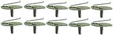 Wire Tail Molding Clip, #10-24, 1-11/32" Long, Green Dip Coated, 10 Piece Set