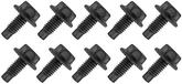 BOLT, 5/16-18 X 3/4" Dog Point Tip With Hex Washer Head, Black Phosphate, 10 Piece Set