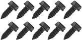 Bolt, 5/16-18 x 1" Pointed Tip With Hex Washer Head, Black Phosphate, 10 Piece Set