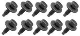 Bolt, 1/4-20 x 1-3/16" Dog Point Tip With Free Spinning Washer, Black Phosphate, 10 Piece Set