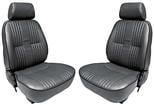 Procar Pro-90 Reclining Bucket Seats with Headrests - Black Vinyl