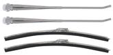 Windshield Wiper Arm And Blade Set; 14" Stainless Steel Arms; 15" Trico Style Blades