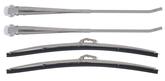 Stainless Windshield Wiper/Blade Arm Set- Anco Style Blades