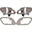 1995-02 Chevy, GMC Pickup Truck, SUV; Inner Door Handle Set; With Bezels; Manual Locks; Chrome Lever; Brown Housing