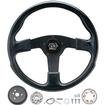1960-72 Signature Series GT Rally Steering Wheel Kit with Black Anodized Spokes
