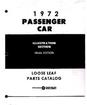 1972 Mopar Passenger Car parts List