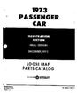 1973 Mopar Passenger Car parts List