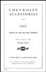 1953 Accessory Parts Price List