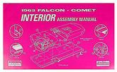 1963 Ford Falcon, Mercury Comet; Interior Assembly Manual