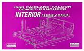 1968 Ford Interior Assembly Manual; Falcon, Fairlane, Ranchero, Torino
