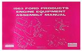 1963 Ford Engine Assembly Manual; Galaxie; Thunderbird; Fairlane; Ranchero; Falcon