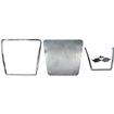 1961 Impala; Rear Seat Speaker Grill, Emblem and Trim Set; 4 Piece