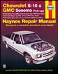 1994-04 Chevrolet and GMC S-10/15 Pickup Shop Manual