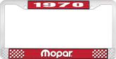 1970 Mopar License Plate Frame - Red