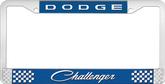 Dodge Challenger License Plate Frame - Blue