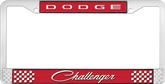 Dodge Challenger License Plate Frame - Red