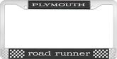 Plymouth Road Runner License Plate Frame - Black