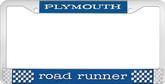 Plymouth Road Runner License Plate Frame - Blue