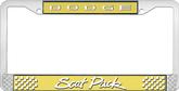 Top Banana Yellow Dodge Scat Pack License Plate Frame