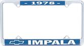 1978 Impala License Plate Frames