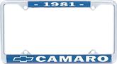 1981 Camaro License Frames