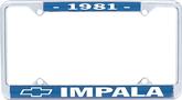 1981 Impala License Plate Frames