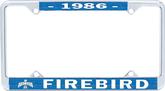 1986 Firebird License Frames