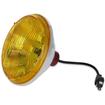 Holley RetroBright LED Sealed Beam Euro Lens Conversion; Yellow; 7" Round