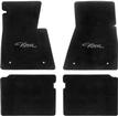 1962-67 Nova Black Floor Mat Set With Silver Embroidered "Nova" Script Logo