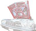 1994-96 Impala / Caprice Hardtop Trunk Lid Mirror Set